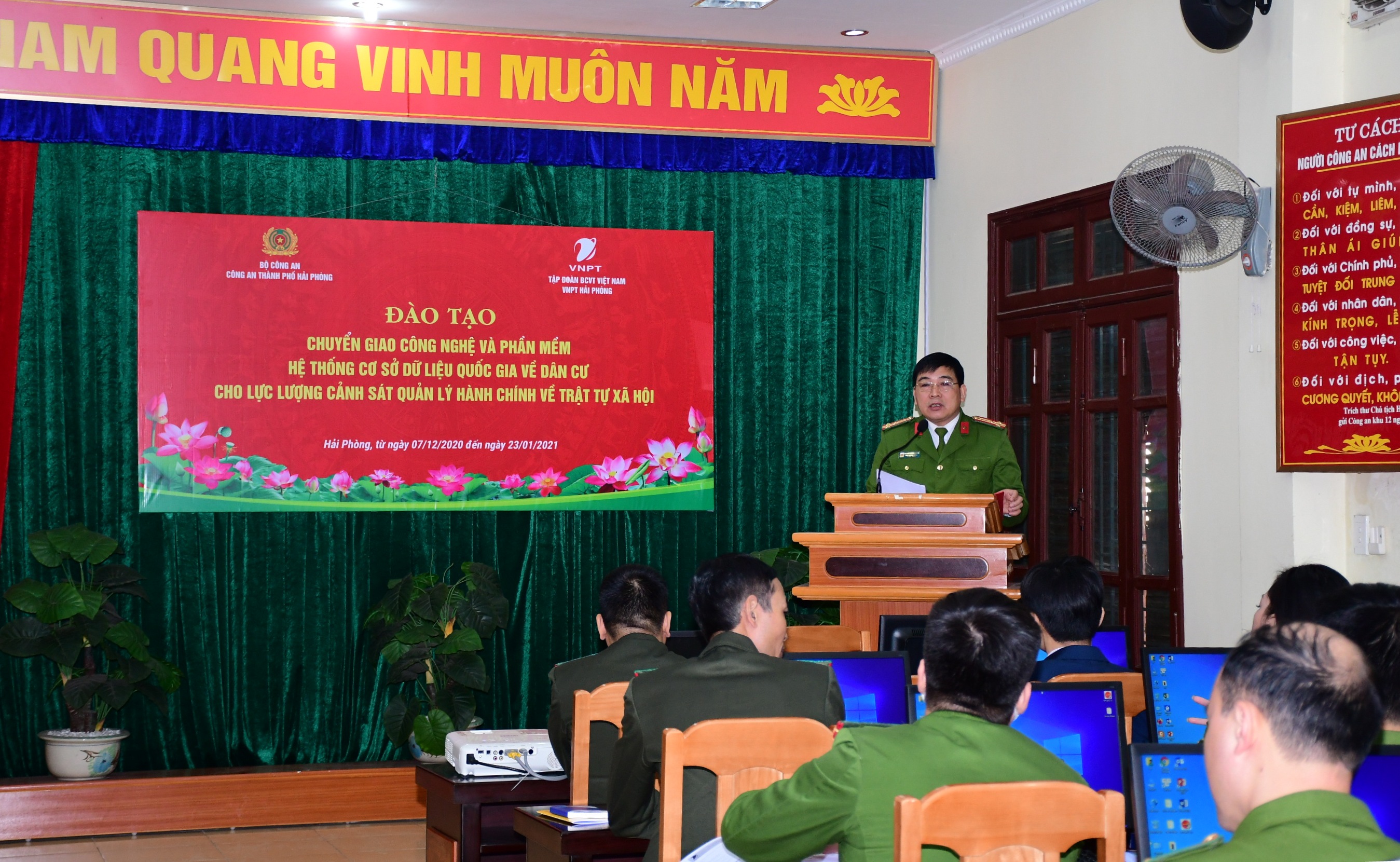 Tập huấn đào tạo chuyển giao công nghệ, phần mềm hệ thống Cơ sở dữ liệu quốc gia về dân cư 